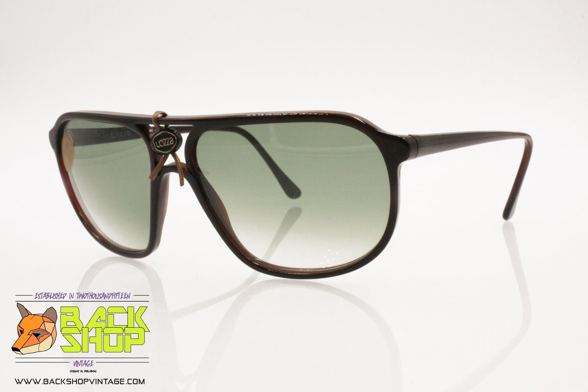 LOZZA mod ZILO SPORT 65, Vintage 80s Sunglasses aviator, dark