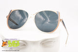 ESSENCE by INDO mod. 474 Blue/Dark Vintage Sunglasses round women, Frame Hong Kong, New Old Stock 1980s