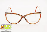 ESSENCE by INDO mod. 415 Women's cat eye frame golden eyebrows bar, Made in Japan, New Old Stock
