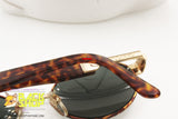 GIUGIARO mod. G-539 C-1051-S Vintage Sunglasses, round golden & dappled, New Old Stock 1990s