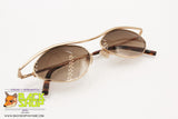 ESSENCE 948 Gold/Satin Gold Vintage Dandy Sunglasses, rhombus lenses, New Old Stock