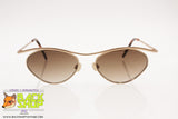 ESSENCE 948 Gold/Satin Gold Vintage Dandy Sunglasses, rhombus lenses, New Old Stock
