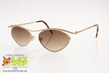 ESSENCE 948 Gold/Satin Gold Vintage Dandy Sunglasses, rhombus lenses, New Old Stock