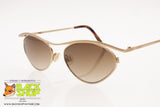ESSENCE 948 Gold/Satin Gold Vintage Dandy Sunglasses, rhombus lenses, New Old Stock