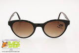 FIORUCCI FC6 Round Clubmaster Sunglasses, Black lucite frame, New Old Stock