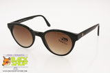 FIORUCCI FC6 Round Clubmaster Sunglasses, Black lucite frame, New Old Stock