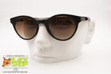 FIORUCCI FC6 Round Clubmaster Sunglasses, Black lucite frame, New Old Stock