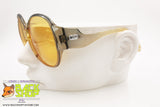 MARWITZ mod. 674 AA8 8056 Vintage Sunglasses round big oversize, yellow lenses, New Old Stock 1970s