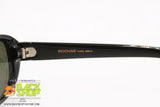 ROCHAS PARIS mod. 9088 01 Vintage Sunglasses total black oval lenses, New Old Stock 1990s