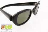 ROCHAS PARIS mod. 9088 01 Vintage Sunglasses total black oval lenses, New Old Stock 1990s