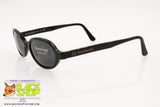 SERGIO TACCHINI S.T. 1515-S Vintage Sunglasses oval rims, lucite black acetate, New Old Stock 90s