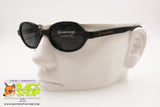 SERGIO TACCHINI S.T. 1515-S Vintage Sunglasses oval rims, lucite black acetate, New Old Stock 90s