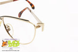 MARIO VALENTINO by METALFLEX mod. C.12 355 Vintage eyeglass frame women, golden & black, New Old Stock 1980s