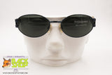 YVES SAINT LAURENT 6078 Y388 Vintage oval sunglasses, blue metallized frame, New Old Stock 90s