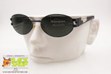 YVES SAINT LAURENT 6078 Y388 Vintage oval sunglasses, blue metallized frame, New Old Stock 90s