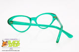 ALEX Vintage eyeglass frame women, cat eye emerald green, New Old Stock 1970s