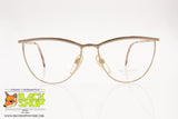 TRUSSARDI TPL 130 Vintage 80s women's eyeglass frame, satin eyebrows, New Old Stock 1980s