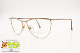 TRUSSARDI TPL 130 Vintage 80s women's eyeglass frame, satin eyebrows, New Old Stock 1980s