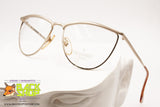 TRUSSARDI TPL 130 Vintage 80s women's eyeglass frame, satin eyebrows, New Old Stock 1980s