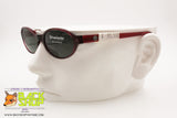 SERGIO TACCHINI S.T. 1562-S Vintage Sunglasses oval rims, traslucent red acetate, New Old Stock 90s