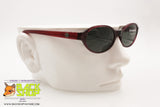 SERGIO TACCHINI S.T. 1562-S Vintage Sunglasses oval rims, traslucent red acetate, New Old Stock 90s