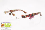 O-SIX GLASSES mod. 034 202 Vintage eyeglass frame rhombus shape, rimless screwed lenses, New Old Stock 1990s