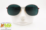APOLLO OPTIK mod. 20241, Vintage Sunglasses grey & red metallized, New Old Stock 1980s
