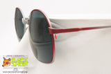 APOLLO OPTIK mod. 20241, Vintage Sunglasses grey & red metallized, New Old Stock 1980s