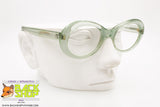 LIFE Vintage eyeglass frame women, sturdy acetate green, New Old Stock 1970s
