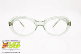LIFE Vintage eyeglass frame women, sturdy acetate green, New Old Stock 1970s