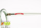 LIFE Vintage eyeglass frame women, sturdy acetate green, New Old Stock 1970s