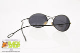 BLUE BAY by SAFILO mod. YUMA/S HU6, Vintage oval sunglasses, black & golden, New Old Stock 1990s