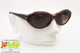 OBSERVER made in Italy, Vintage women sunglasses ovaloid inlaid pattern, New Old Stock 1990s