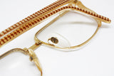 Vtg 70s Valentino Garavani rhomboidal sheet pattern  golden frame, unique hype eyewear made in Italy, Nos vintage