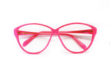 Neon Pink Silvano Naldoni vintage hand made in Italy translucent double layered Cat eye eyeglasses, NOS 1970s
