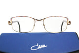 Vintage CAZAL womens eyewear // , gold & brown glittered top , vintage 80s frame
