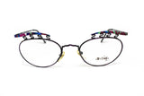Crazy and uncommon STING by ATAIR eyeglasses // sunglasses structure, adorned frame psycho pattern , NOS 1980s