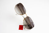 Stylish look sunglasses made in France CHARLES JOURDAN , white pearl & gold faded lenses , hype and cool womens sunglasses NOS with tag