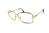 Vintage Cazal mod. 264 sunglasses frame// eyewear frame bright golden matte silver blue tones , Deadstock sunnies