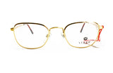 Golden eyewear 80s VOGUE made in italy mod. 3032 // vintage 1980s eyeglasses rectangular blunt avant garde