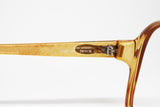 Christian Dior mod. 2107 col. 80 flat base frame glasses caramel lucite slightly glittered detailled Orchid violet, fashion Germany design
