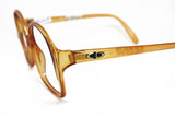 Christian Dior mod. 2107 col. 80 flat base frame glasses caramel lucite slightly glittered detailled Orchid violet, fashion Germany design
