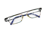 Unique designer eyeglasses FREESTYLE by ARGENTA mod. 749 , black & raibow details, rare and dope// NOS 80s Deadstock