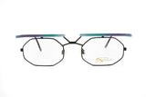 Modern design eyewear frame DUNCKER mod. Aspekte // Space age flat top glasses octagonal lenses // Vintage Deadstock 1980s