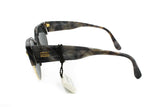 Luciano Soprani sunglasses round pantos marble effect slightely glittered ,vintage 1980s sunglasses hand made in Italy, New Old Stock