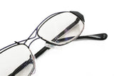 Vintage eyeglasses modern design with Pop Art pattern around lenses and arms // Vintage 1990s uncommon eyeglasses
