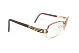 Vintage CAZAL womens eyewear // , gold & brown glittered top , vintage 80s frame
