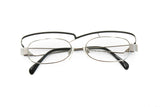 Modern design flat top oval frame NEOSTYLE mod. Holiday black & silver // Uncommon and hype eyewear made in Germany // Vintage funky 1980s