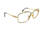 Vintage Cazal mod. 264 sunglasses frame// eyewear frame bright golden matte silver blue tones , Deadstock sunnies