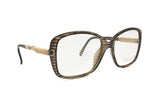 Christian Dior mod. 2415 medium oversize square eyeglasses frame // Optyl acetate and metal ,  knitted effect // New Old Stock 1990s